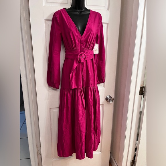 Free People Myrtle Magenta Kendra Dress - Size XS NWT - Picture 5 of 11